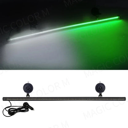 96 LED 3030 Beads Front Windshield Car Strobe Lamp Bar Traffic Signal Flashing Lamp Auto Roof Top Warning Light 12V Waterproof