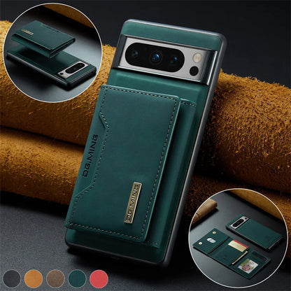 Luxury Magnetic Leather Wallet Case for Google Pixel 8 Pro 7 7A 6 6A Fold Pixel8 Pixel7 Kickstand Money Credit Card Holder Cover
