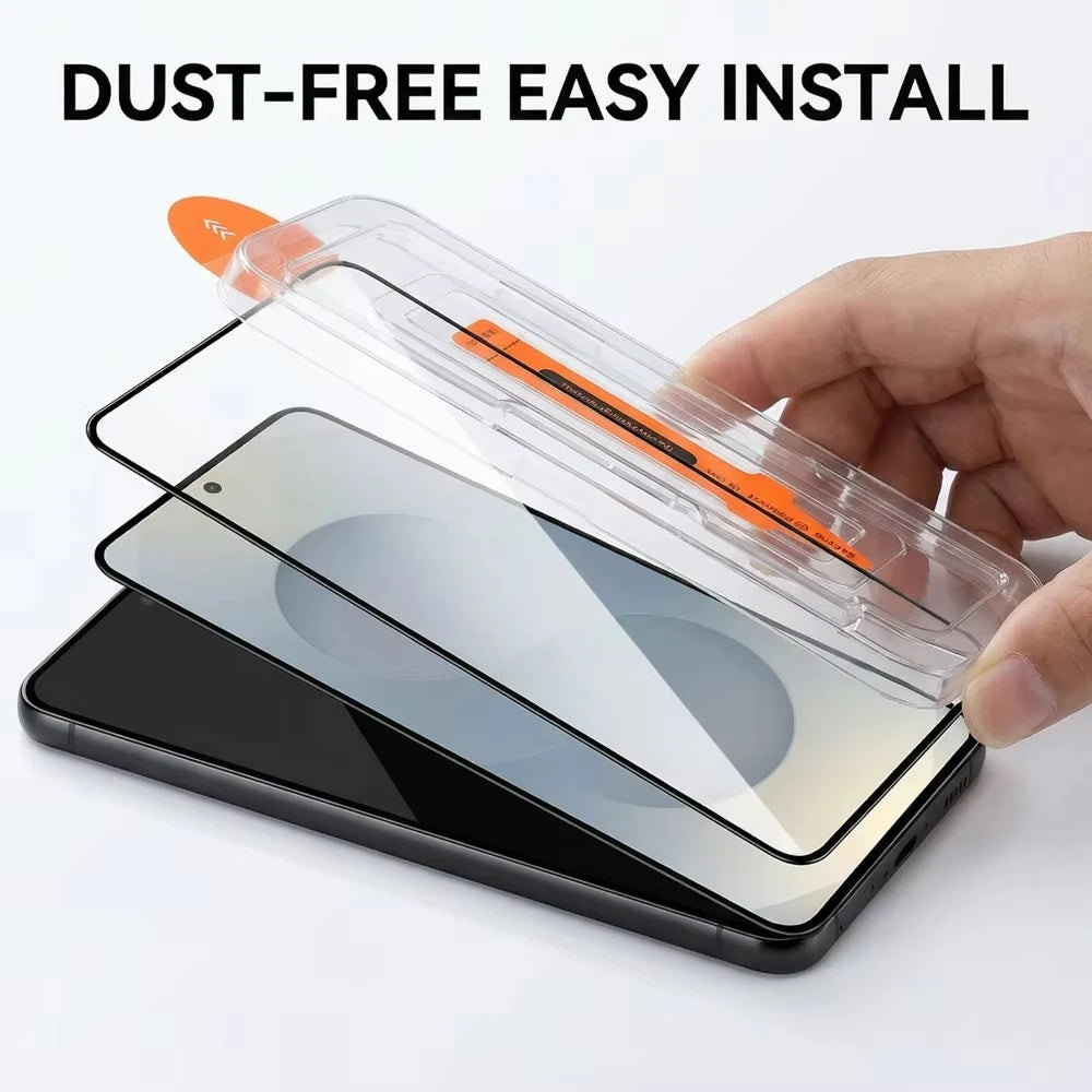 1-4pcs For Samsung S26 Ultra S26 Edge S26 S25 Ultra S25 Plus S25 Edge S24ultra S24 S22 Privacy Tempered Glass Fingerprint Unlock