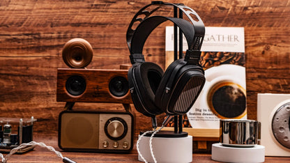 HarmonicDyne Romantic Open-Back Over-ear Headphones 60mm Bamboo Fiber Driver & Open-Back Earcup Design