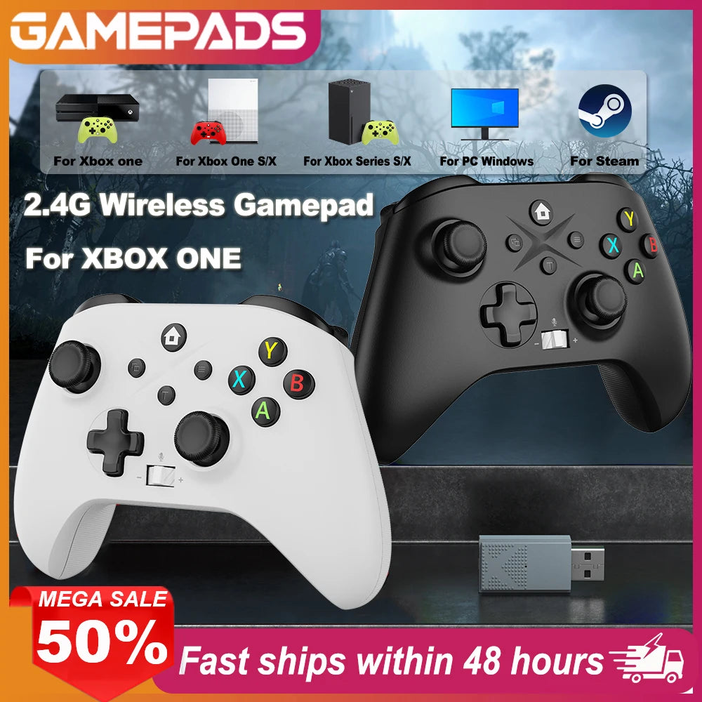 Wireless For XBOX Controller, XBOX ONE Series S/X Console/PC Gaming Gamepad Keys Programming 6 Axis Gyro Turbo Function Win 7/10