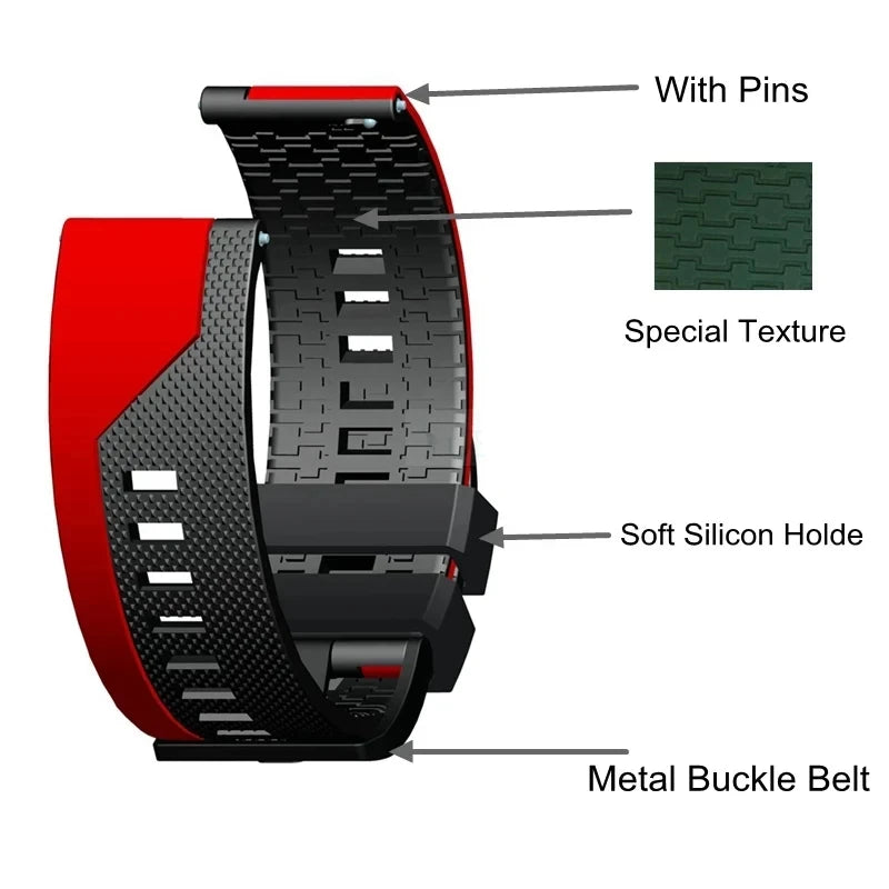 22mm Silicone Watch Band Straps For Xiaomi Mi Watch S2 42 46mm Replacement Bracelet Mi Watch Color 2 Sport S1 Pro/Active correa
