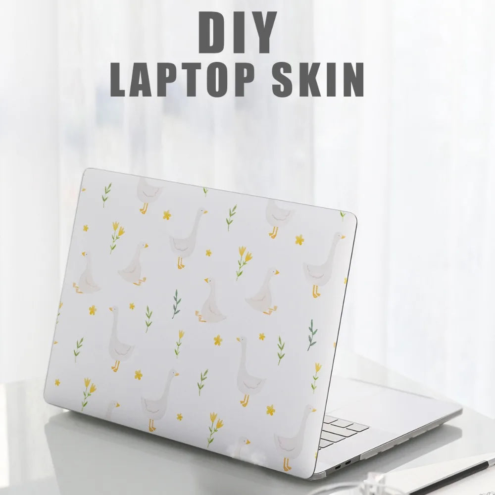 DIY 15inch Laptop Stickers Skins Cute Cat A+C Side Notebook Computer Cover Skin for Macbook /HP / Dell / Lenovo / Acer / ASUS