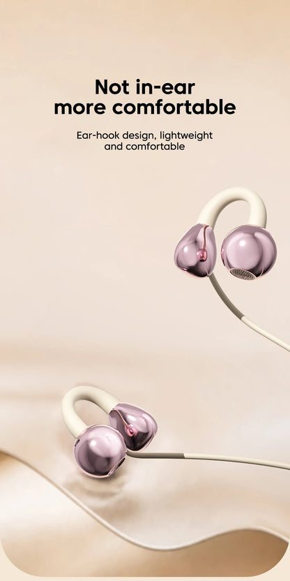 Ear-clip Style Wired Headphones Type-C/3.5mm Wired Earphones With Mic Earclip Earbuds USB C Built in DAC Headset For iPhone17-15