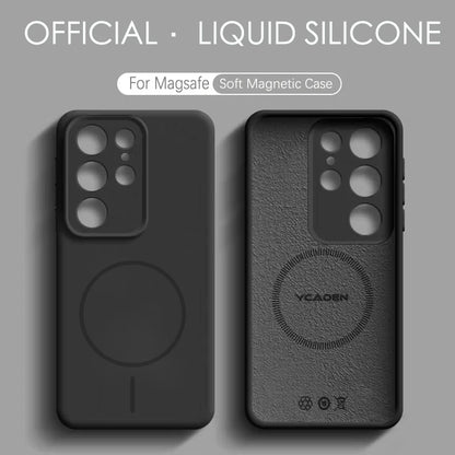 Solid Color For Magsafe Magnetic Wireless Charging Soft Silicone Phone Case For Samsung Galaxy S26 S25 Ultra  S23 S24 S22 Cover