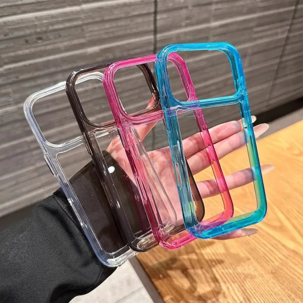 Original Clear Silicone Phone Case For iPhone 18 17 16 15 14 13 12 11 Pro Max Plus Transparent Shockproof Protector Back Cover