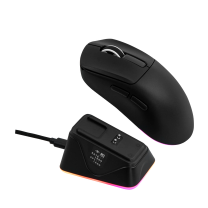 EPOMAKER NEX Lite Tri-mode Wireless PAW3311 Sensor Gaming Mouse with RGB Charging Dock & 1K Polling/12K DPI for Gaming & Office