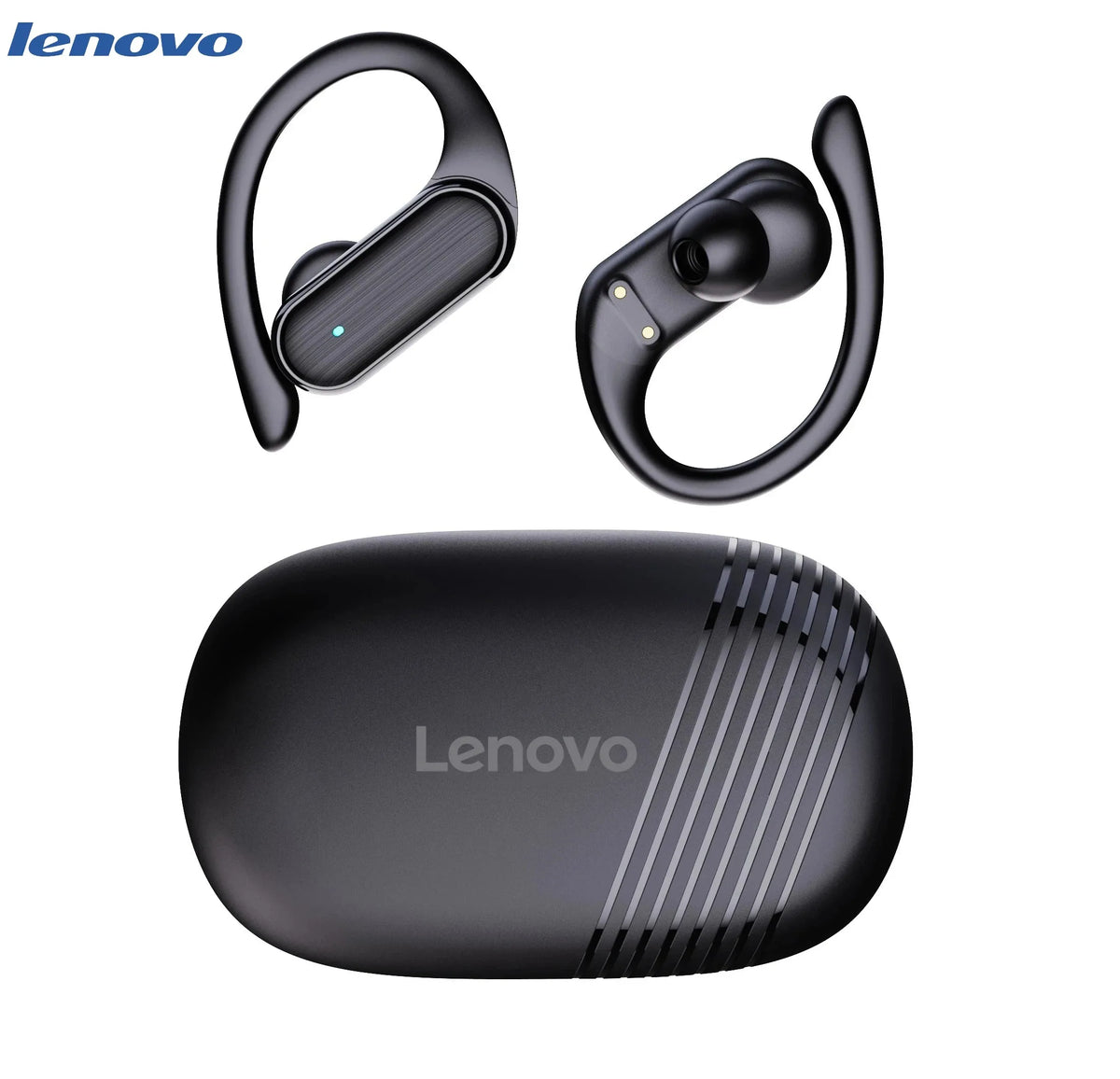 Original Lenovo A520 Open-Ear True Wireless Earbuds Ear-clip Design Hook Earphone Open Audio TWS Sport Headset LED Power Display