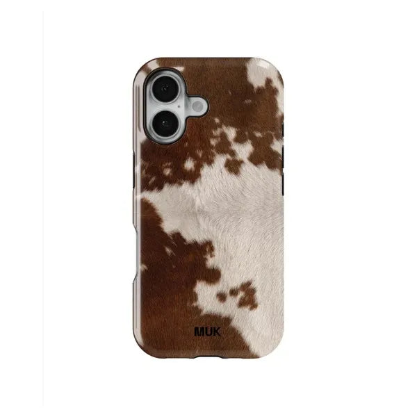 Clmj Fashion Cow Phone Case For Samsung Galaxy A56 A36 A26 S26 S25 S24 S23 S20FE Ultra Plus 4G 5G Luxury Double-layer Back Cover