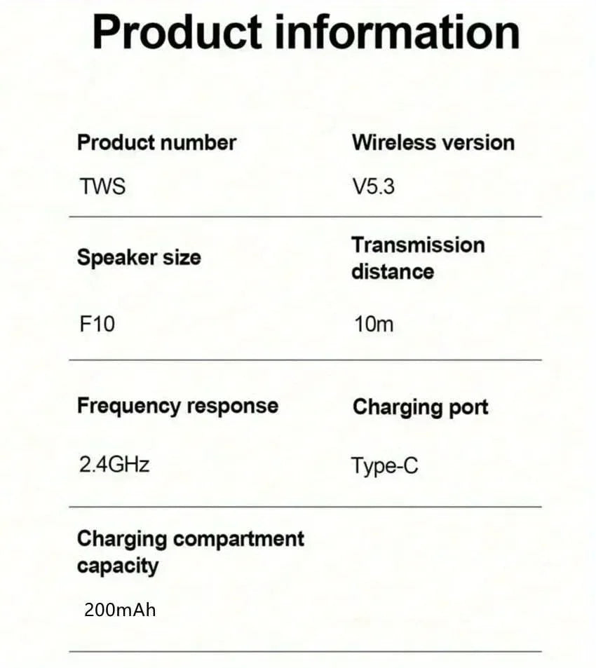 TWS Fone Bluetooth Earbuds Wireless Headphones Smart Bluetooth Headsets Integrate Voice Assistants for Hands-free Daily Tasks