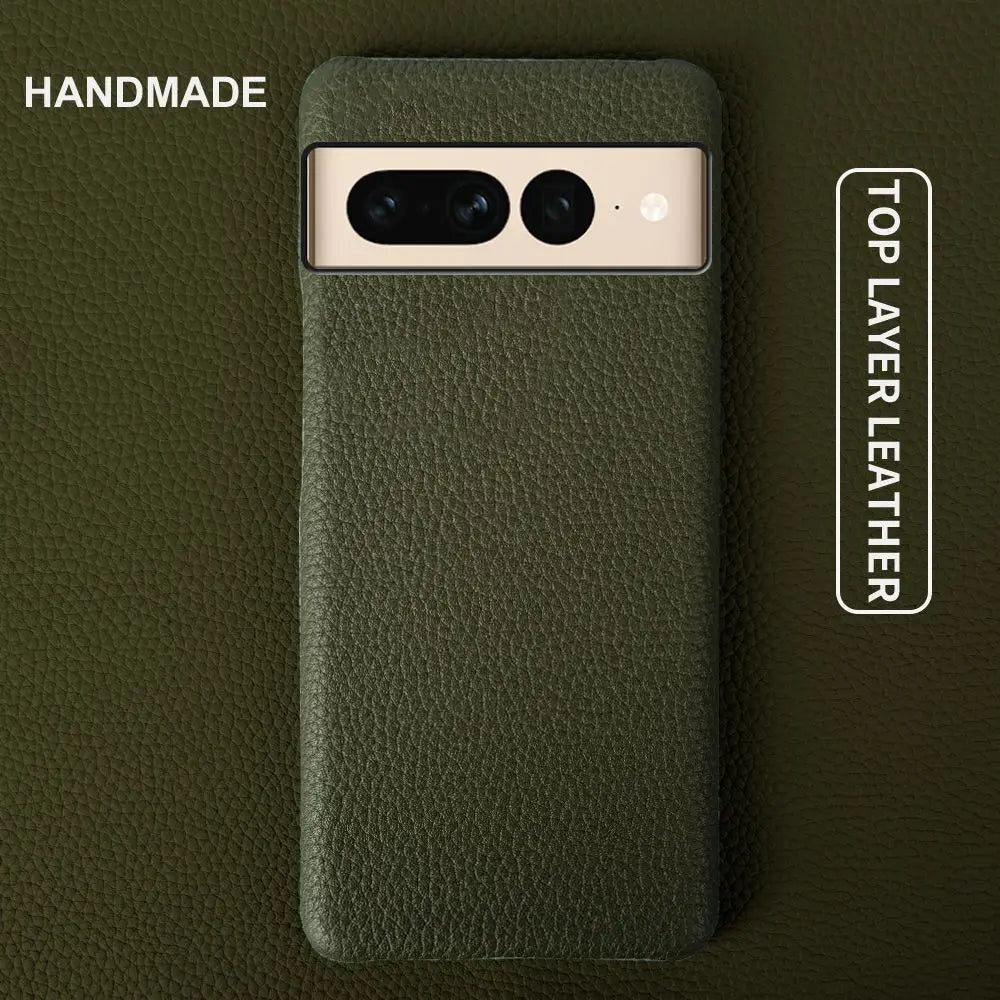 Fundas Pixel 10 Pro Case Business Genuine Leather Cases for Google Pixel 6A 7Pro 5A Mobile Phone Cover Capa Back Coque Carcasa
