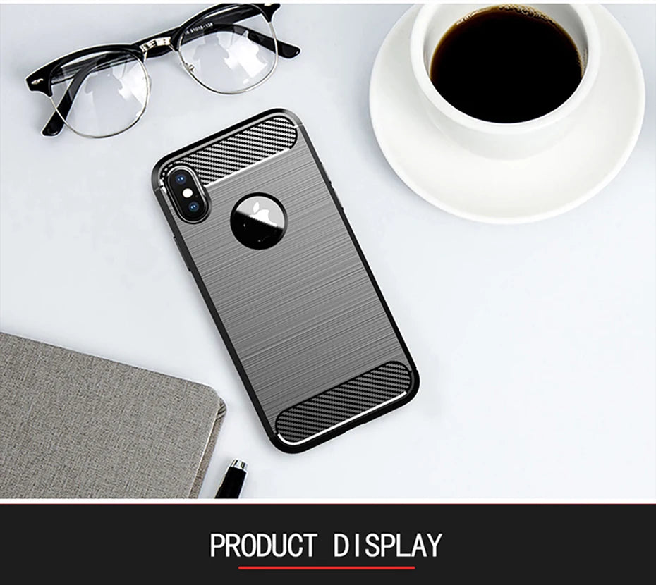 Luxury Shockproof Case For iPhone XS MAX X XR 10 7 8 Plus SE 2020 2022 SE2 SE3 7plus 8plus I Phone Back Cover Woman Man Black