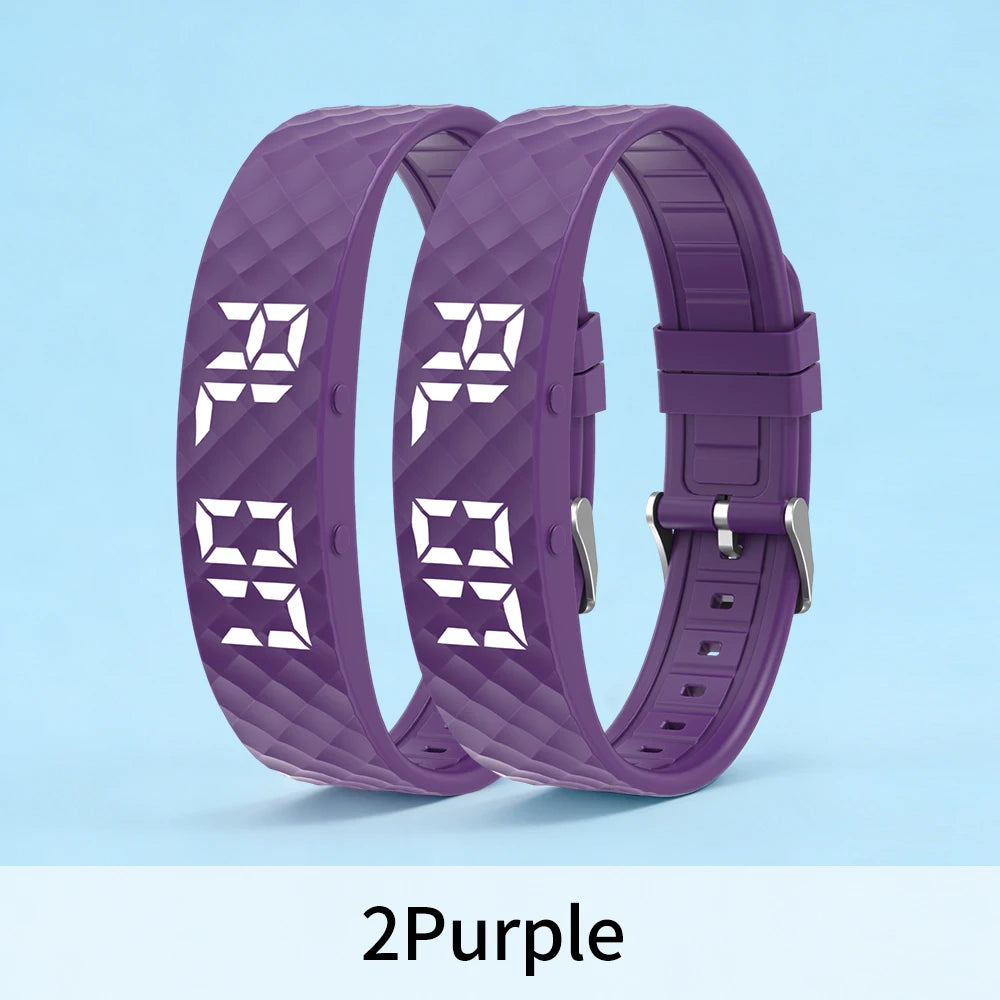 Smart Bracelet LED Digital Waterproof Smart Clock Smartband With running pedometer Monitor Smart Band Vibration Alarm Reminder