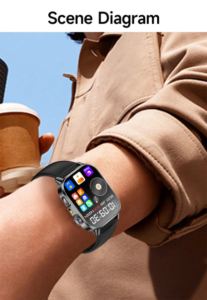 2026 New Professional-Grade Health Smart Watch Men ECG BP HR Uric Acid Lipid BMI Body Analysis Bluetooth Call Smartwatch Women