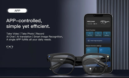 2026 New Smart AI Glasses 8MP Pixel 4k HD Camera Anti-shake Video Record ChatGP WIFI Translation Call Waterproof Sunglasses Men