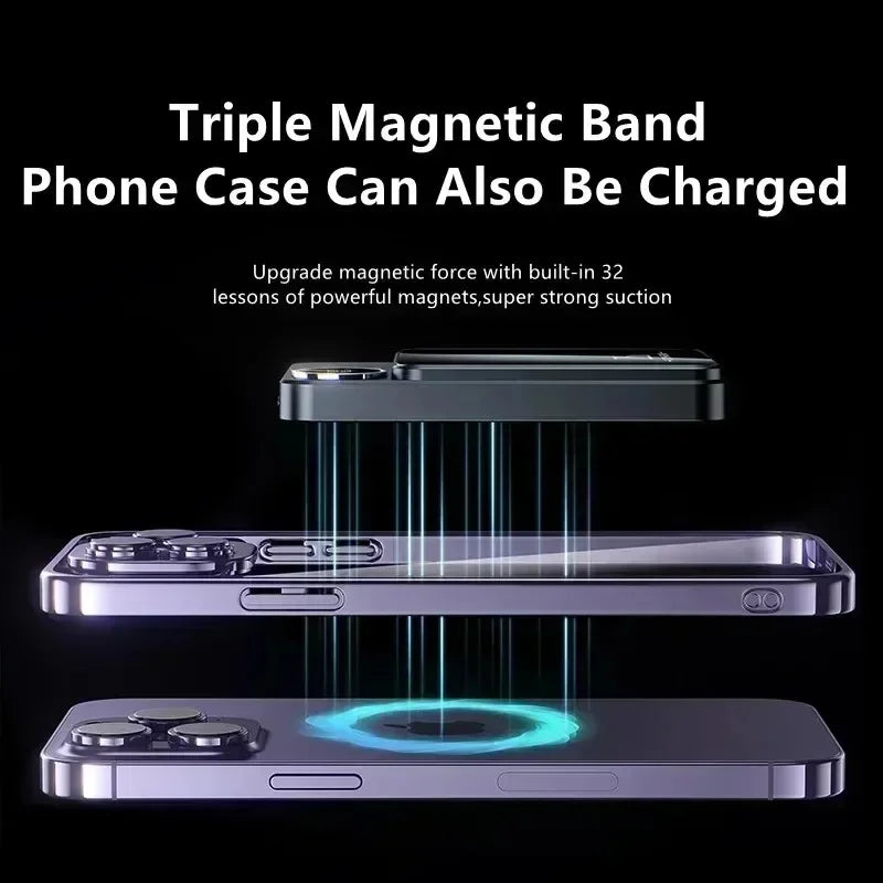 10000mAh Magnetic Wireless Power Bank 22.5W for MagSafe Fast Charging Portable Battery Charger Cases for iphone Samsung Xiaomi