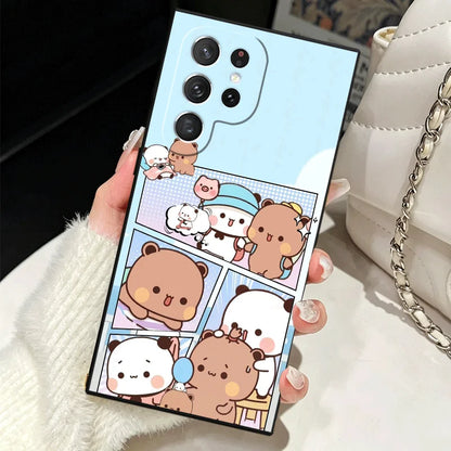 Soft Silicone Phone Case for Samsung Galaxy S25 S26 Ultra Bubu Dudu Cartoon Cute Shell S24 FE S23 S22 Plus S21 S20 + Edge Cover