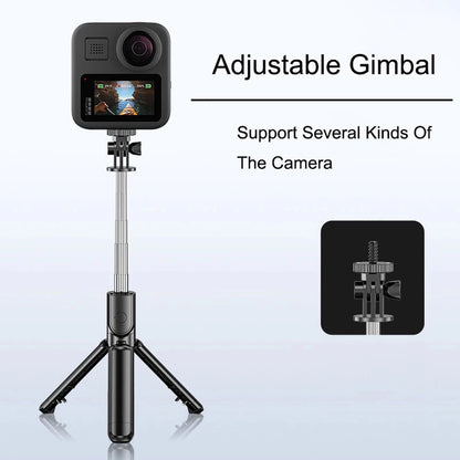 Bluetooth Selfie Stick Mobile Phone Holder Retractable Portable Multifunctional Mini Tripod With Wireless Remote Shutter