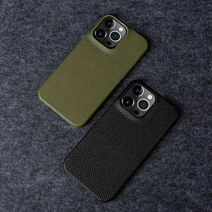 For Iphone 14 Pro Max Case Luxury Genuine Leather Cover Business Phone Cases Back Cover for Iphone 13 18Pro 15 12 XR XSMax Coque
