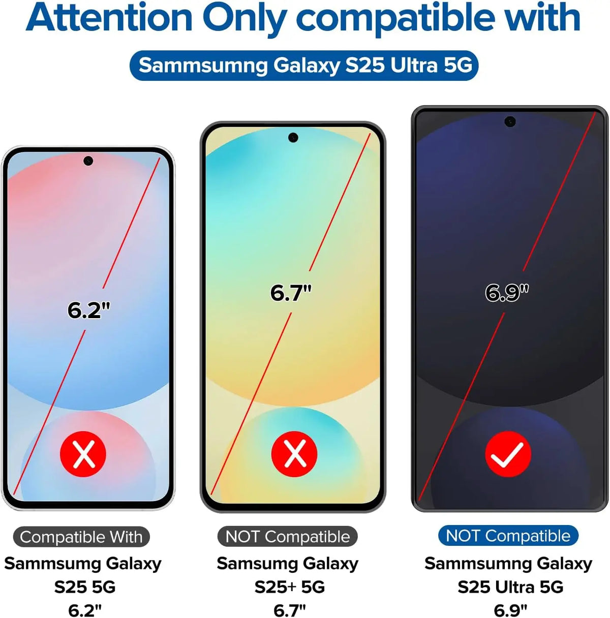 2/4Pcs HD Screen Protector For Samsung Galaxy S25 Ultra 5G 9H Tempered Glass