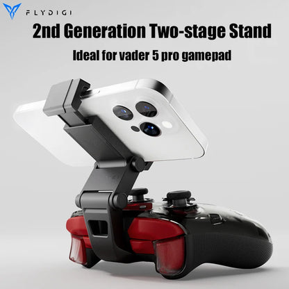 Flydigi Vader 5 Pro V2 Global Version Wireless Bluetooth Gamepad for PC NS Mobile + 2nd Gen Phone Holder | Phone User Optimized