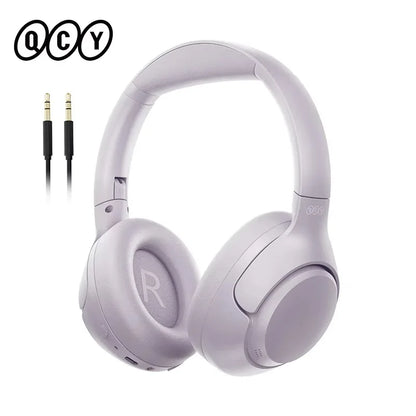 QCY H3 ANC Hi-Res Audio Wireless Headphones Bluetooth 5.4 Over Ear Headset 60Hrs 43dB Hybrid Active Noise Cancellation Earphone
