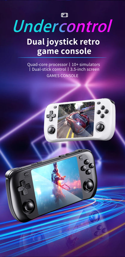 SMARTDUDE H36S Retro Handheld Game Console with 3.5-inch IPS Screen Batocera System 64GB/128GB Portable Gaming Device