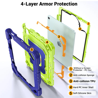 Heavy Duty Shock Resistance Case For iPad 11(A16) 10th Generation Air 11 M2 M3 M4 Pro 11 2025/2024 2018-2022 Air 5 4 10.9 "Cover