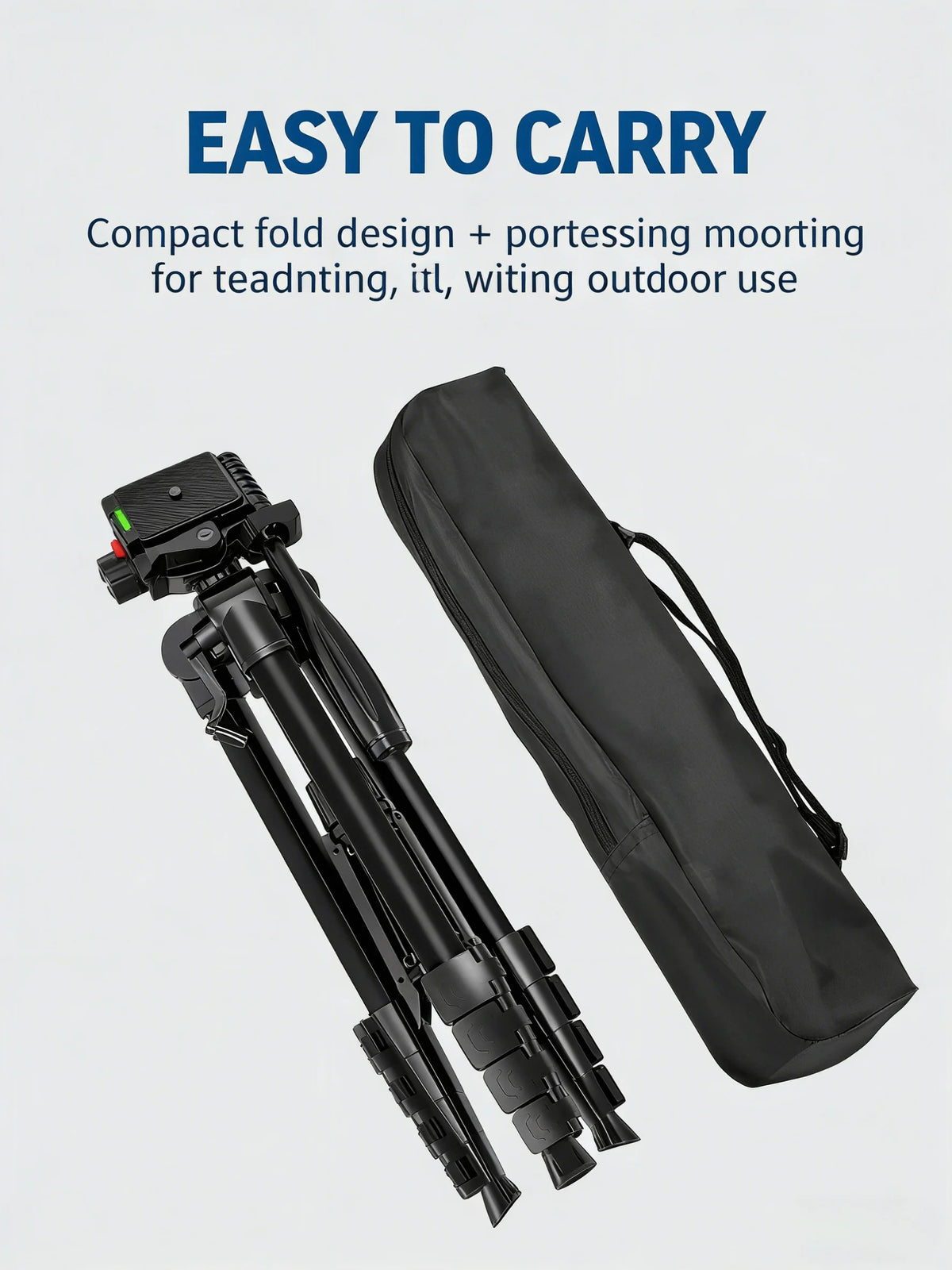 Professional 73 Inch Camera Tripod Heavy Duty Stand with Phone Holder Travel Bag for DSLR SLR DV Projector Photography