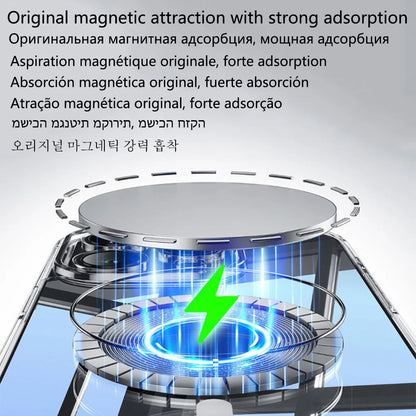 Official Original Magnet Clear Case For Iphone 17 Air 16 15 14 Plus 12 13 Mini 11 Pro Max 7 8 Se 20 X Xs Xr Apple Magsafe Cover