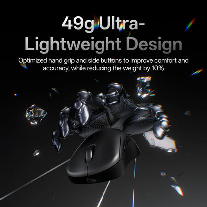 Rapoo VT3S MAX / VT3S Wireless Gaming Mouse 30K/26K DPI True 8K Wireless Polling Rate 49g Lightweight Up to 750 Hour Battery 8 Programmable Buttons On-Board Memory Esports Laptop Gaming Mice Compatible with Windows Mac