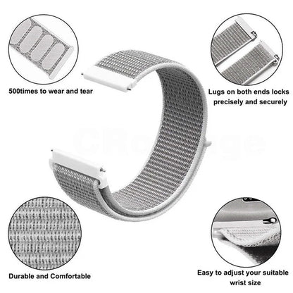 Nylon Loop Band For Amazfit GTS 4/3/2e Mini/GTR 4/3/2e/Balance/Stratos 20/22mm Watch Bracelet for Correa Amazfit Bip 5-6 Straps