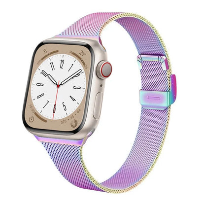 Milanese Strap for Apple Watch 44mm 40mm 45mm 41mm 46mm 42mm 49mm Metal Bracelet iWatch Series 12 11 10 Ultra 9 8 7 6 5 SE3 band