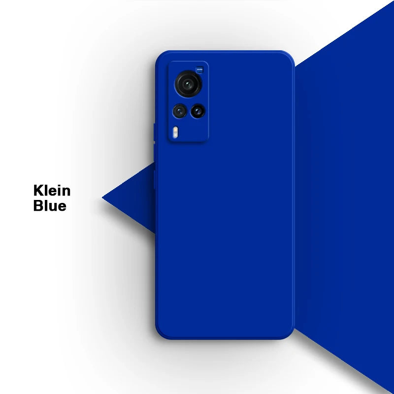 Simple Original Case Back Cover for VIVO X60 X60T Pro X60Pro Plus Pro+ X60S 5G Lens Protection Soft Square Liquid Silicone Shell