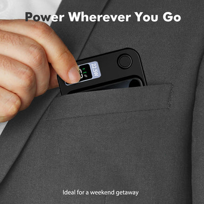 Wireless Power Bank 2-in-1 Magnetic 10000mAh Portable Charger Fast Charging 22.5W LED Power Display For Iphone Xiaomi Samsung