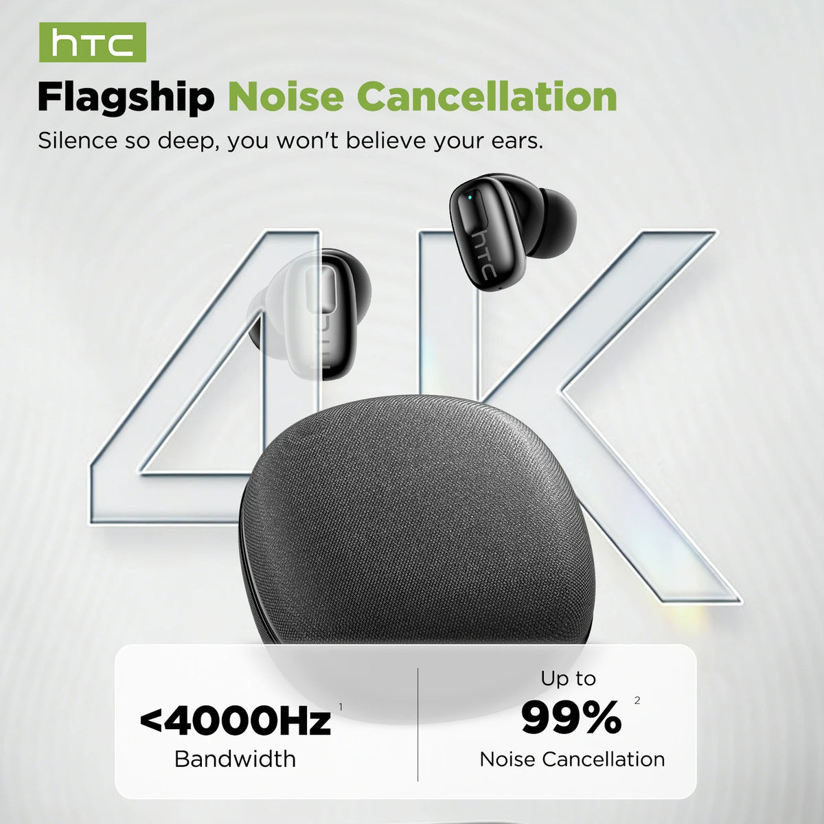 AI Translate Earbuds HTC NE75 Noise Reduction In Ear Wireless Earphone Bluetooth Compatible With Phone Laptop Computer Headphone