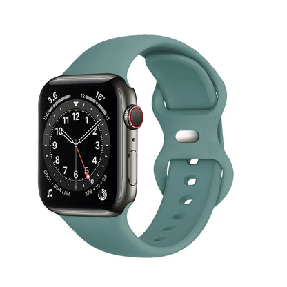 New Tropical Rubber Strap for Apple Watch Band 44mm 40 45 42 46 38 49 41mm Silicone Bracelet iWatch Series 12 11 10 9 8 7 6 5 4