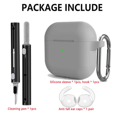 Kit Case For Apple Airpods 4 Case earphone accessories Soft Silicone Protective Cover silicone for Apple air pods 4 case