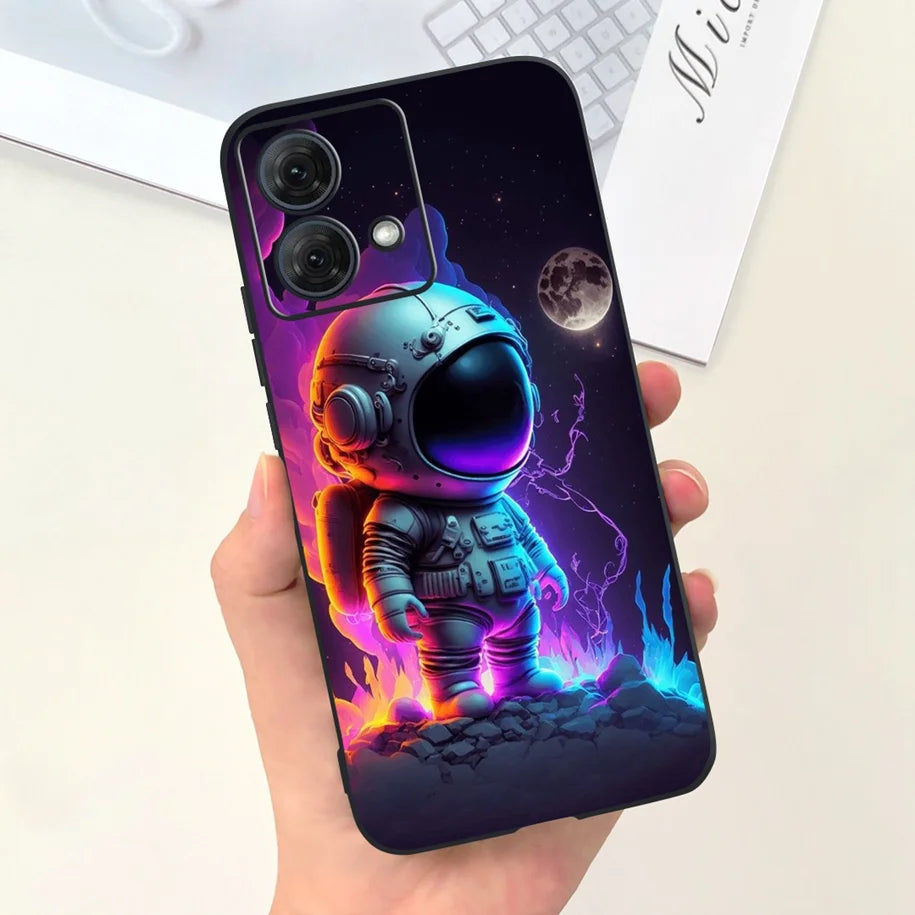For Motorola Moto G54 Case Moto G84 Phone Cover Cute Astronaut Slim TPU Soft Silicone Funda For MotoG54 MotoG84 5G XT2343-1 Capa