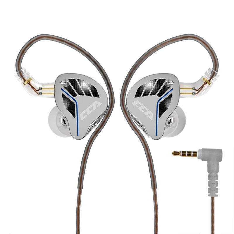 CCA-akx Wired In-Ear Headphones for Live Monitoring, High-Quality HiFi, 3.5mm Interface with Dedicated Anchoring.