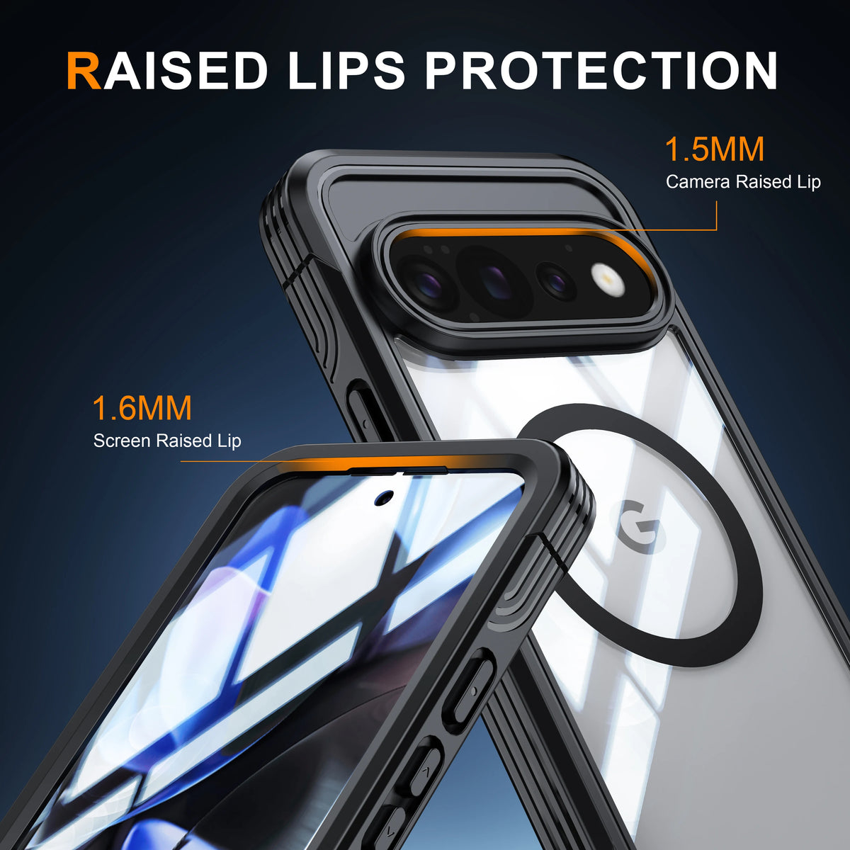 9H Tempered Glass Magnetic Phone Case, Suitable for Google Pixel 11/10/9 PRO XL All Inclusive Phone Protection Case