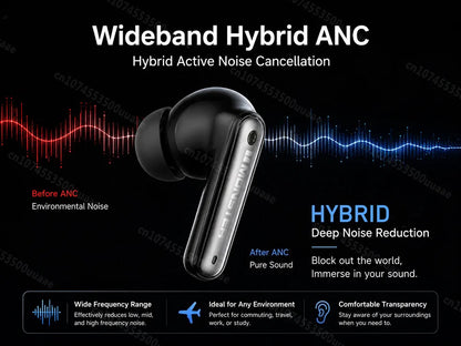 Monster Airstar A03 ANC Bluetooth 6.0 Earbuds Punchy Deep Bass Sports Headphones Active Noise Cancellation TWS Wireless Earphone