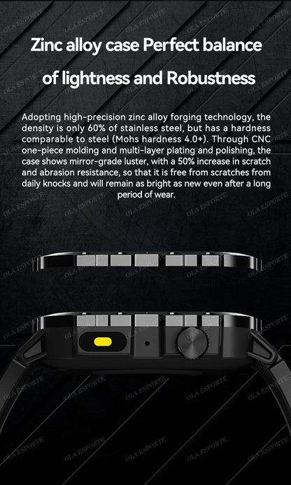 2026 New Rugged Military GPS Smart Watch Men Bluetooth Call Health Monitoring Sports 5ATM Waterproof Smartwatches Man Pk HT30