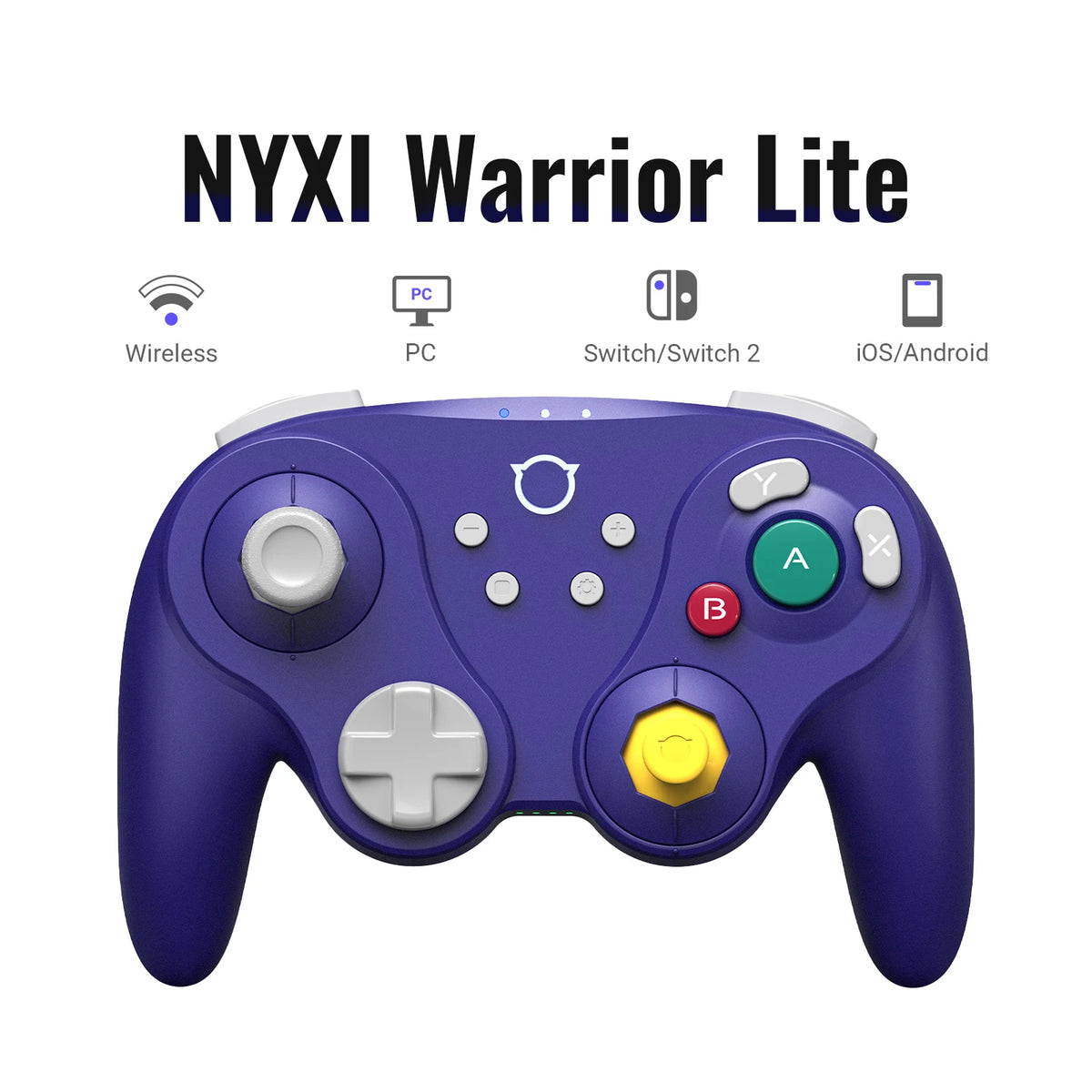 NYXI Warrior Lite Controller for Switch 2, Hall Effect Joystick Wireless Gamepad for Switch OLED/PC, Micro Switch ABXY Buttons