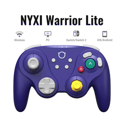 NYXI Warrior Lite Controller for Switch 2, Hall Effect Joystick Wireless Gamepad for Switch OLED/PC, Micro Switch ABXY Buttons