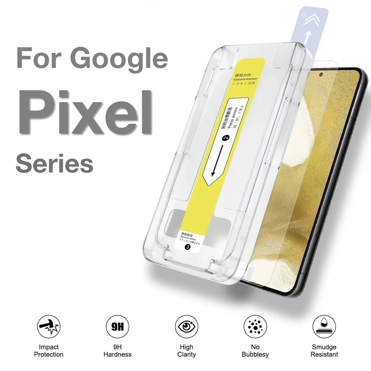 Tempered Glass For Google Pixel 9a 9 10 Pro XL 8A 7A 6A 7 8 Pro Screen Protector Fingerprint Toughened Accessories No Dust Kit