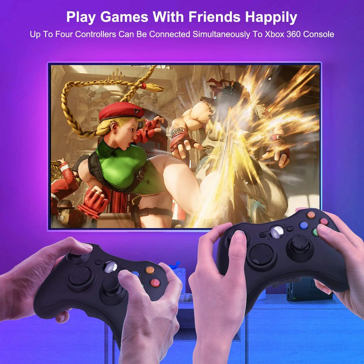 Wireless For Xbox 360 Controller Xbox 360 Slim/Elite/Winodow/PC Video Game Gamepad 6axis Joystick Dual Vibration 2.4G Gaming
