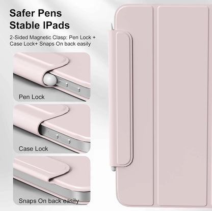 ZOYU for iPad A16 10/11th Ultra-Slim & Light, Strong Magnetic Attachment Case, iPad Pro 11 12.9 Air 4/5th 11/13 Mini 6/7th Cover