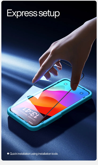 SmartDevil Full Cover Tempered Glass for iPhone 18 Pro Max 17ProMax 16Pro Screen Protector for iPhone 18Pro HD Anti-blue Light
