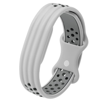 Silicone Loop Sport Watch Strap for Google Fitbit Air Two Tone Bracelet Breathable Band Wristband Correa Replacement Accessories